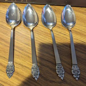 Oneidacraft Nordic Crown Deluxe Stainless Flateware 4 pc Teaspoons #1
